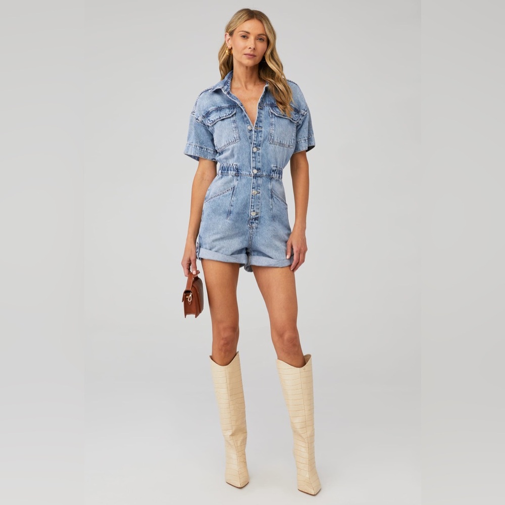 NWOT Free People Marci Cuffed Shortall Size Small